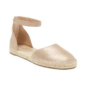 Eileen Fisher Lala Espadrille Flat In Light Gold Size 7.5 NWT $195 MSRP